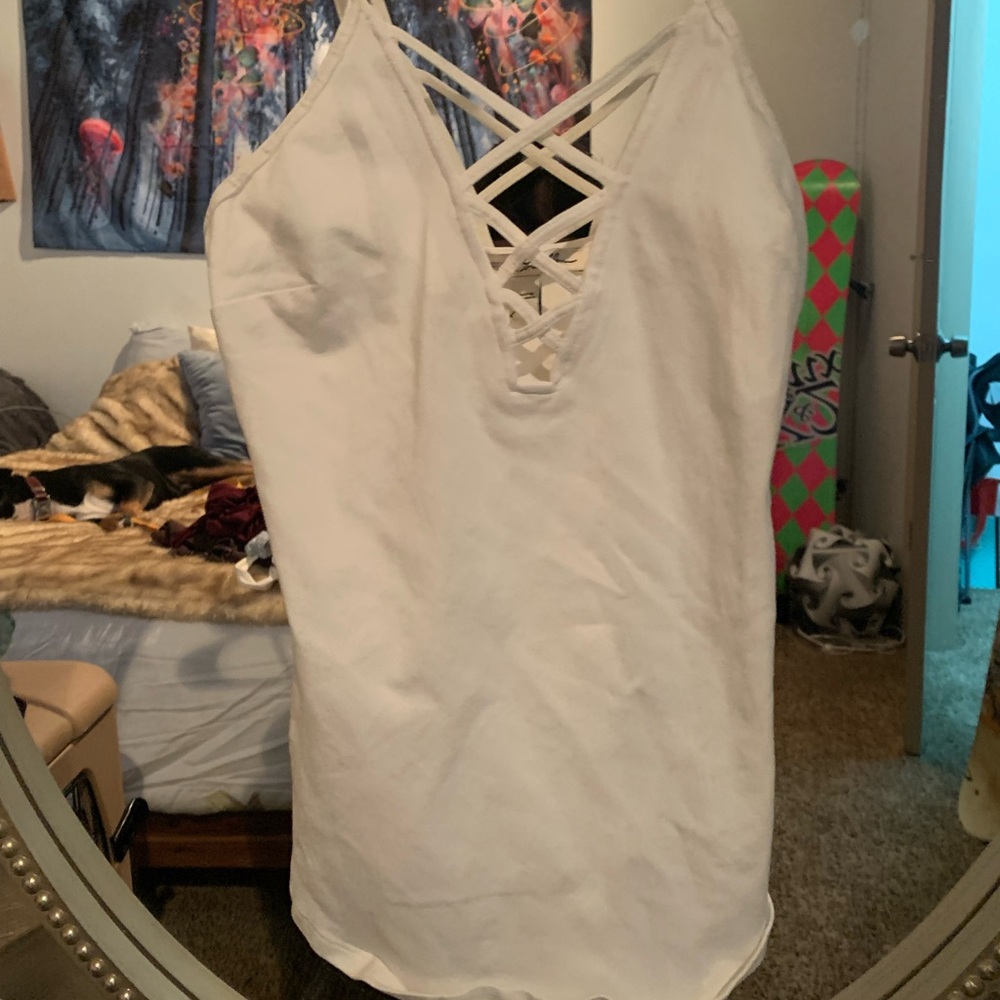 White Express Tank Top